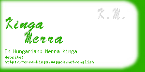 kinga merra business card